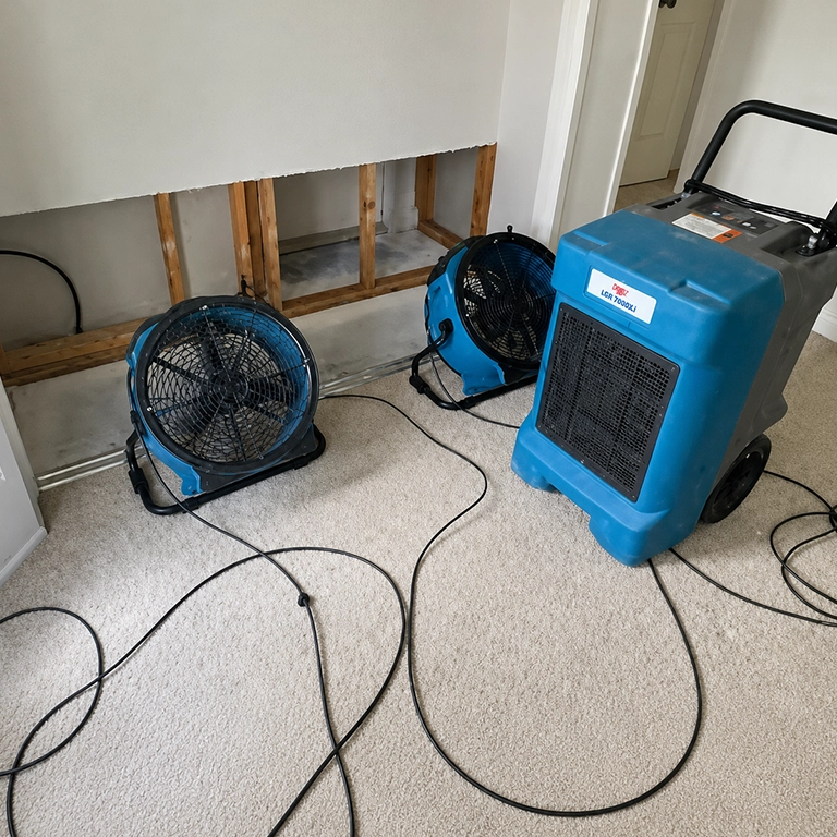 structural drying and dehumidification