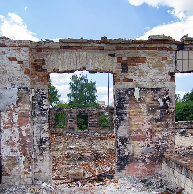 fire damage to a safe, restored property