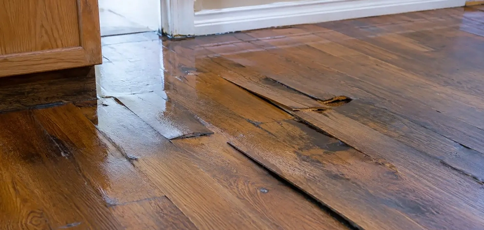 hardwood floor water damage