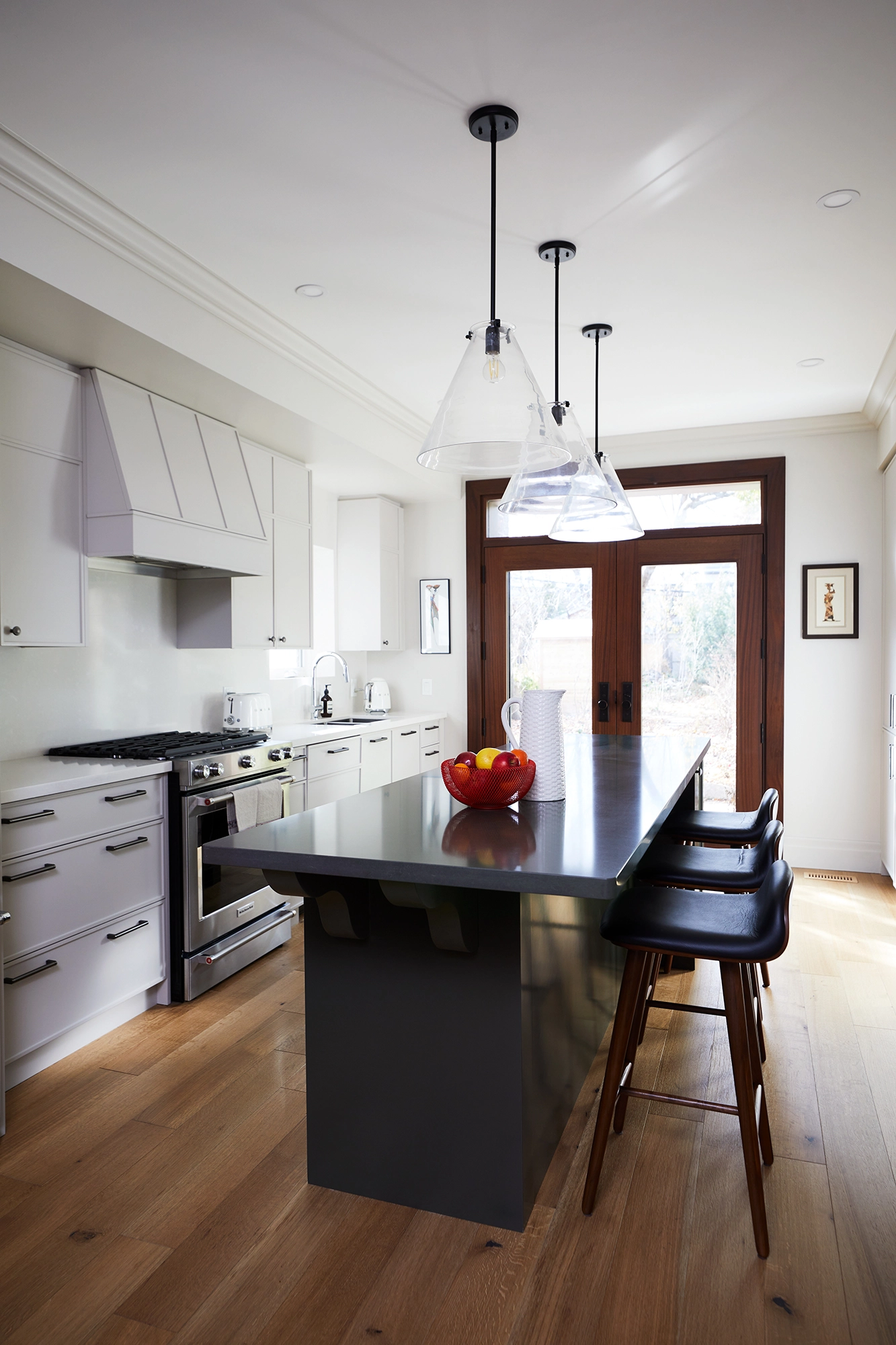 Rebuilt kitchen after fire damage restoration